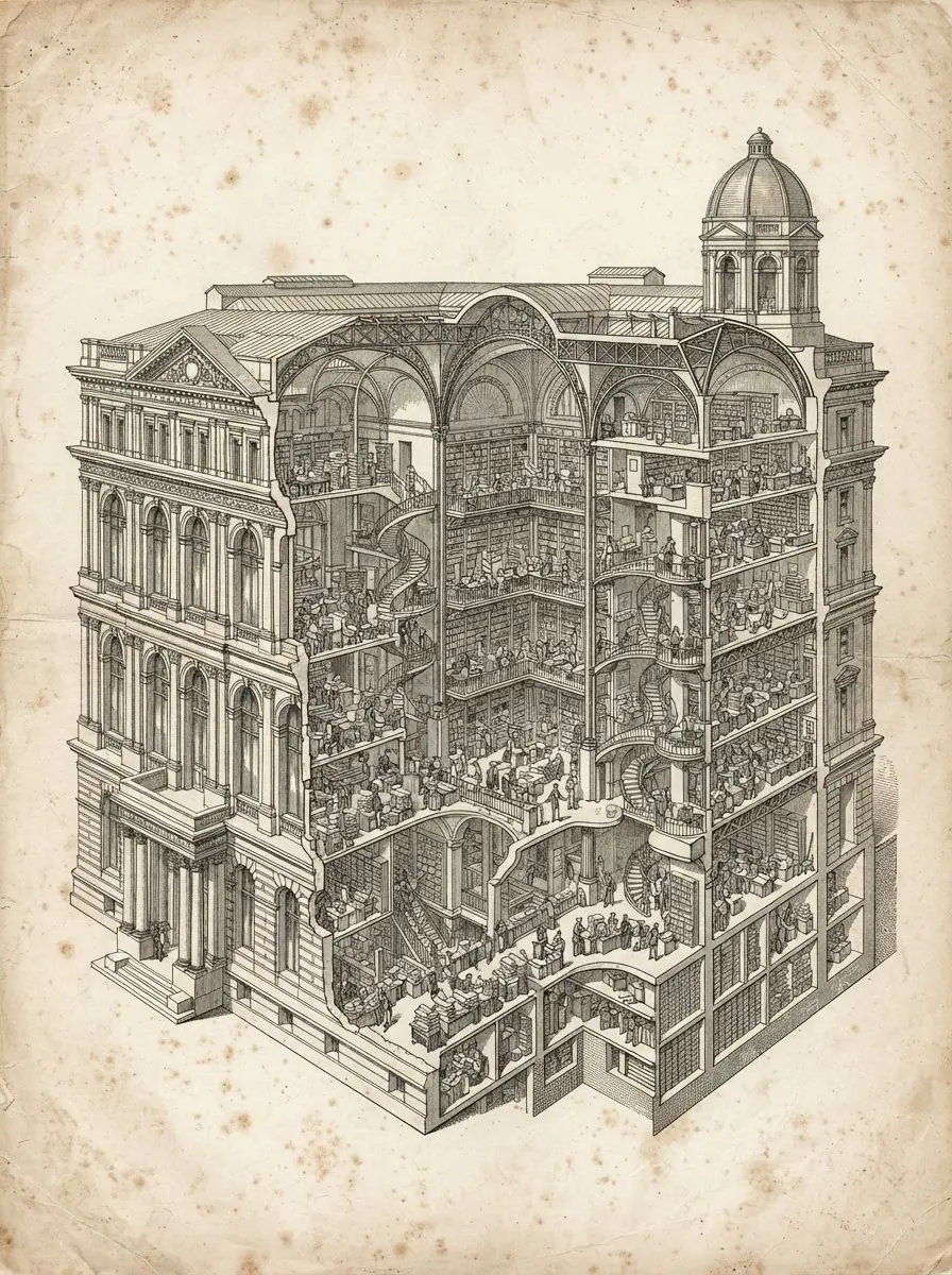 Engraved plate: Department of Contradictory Citations
