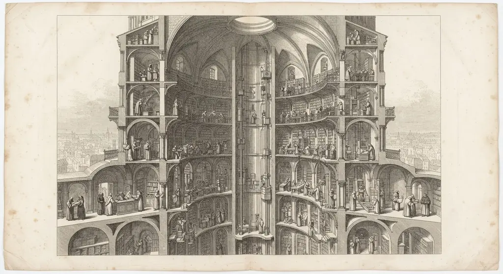 Engraved plate: The Librarians