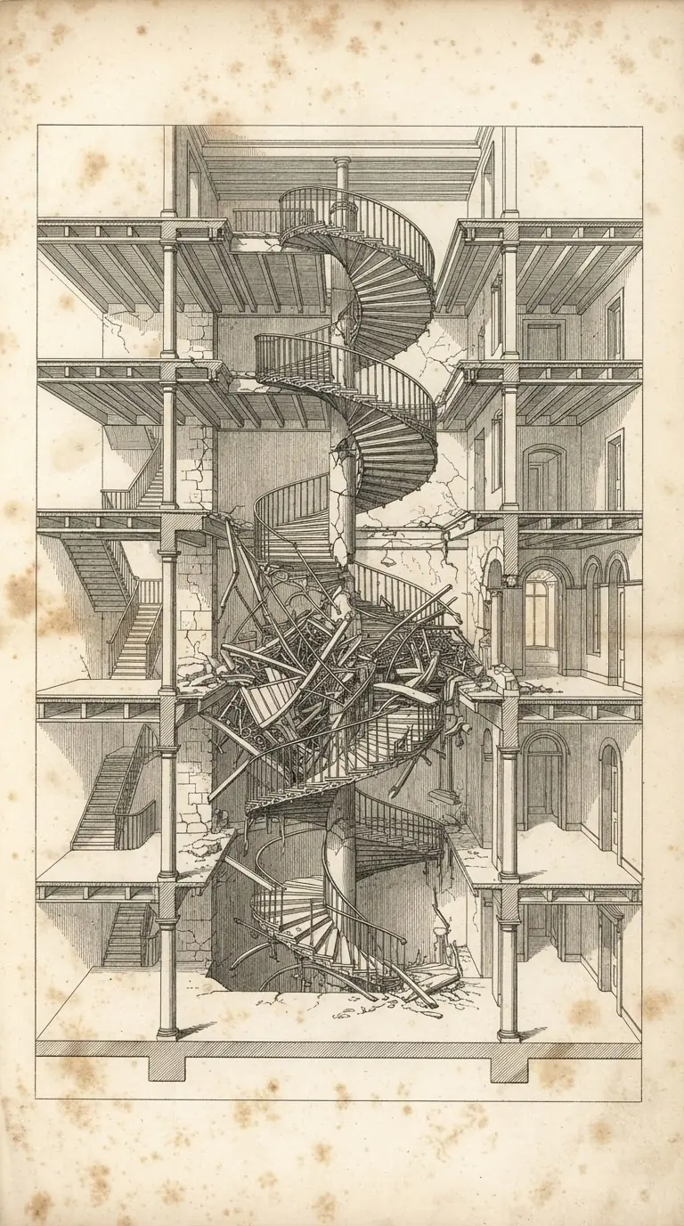 Engraved plate: Collapse of the Western Stack
